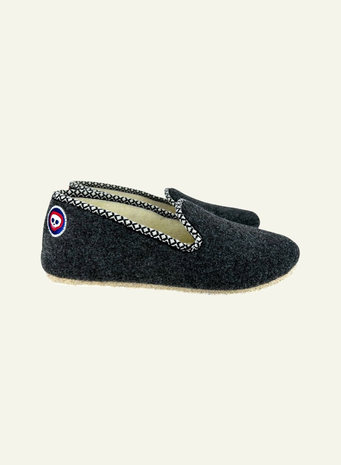 Chaussons Pantou'fière gris foncé - Made in France