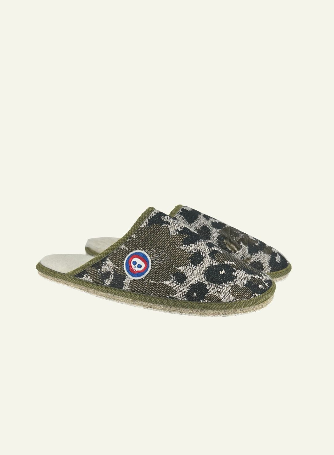 Chaussons Tête de Mules Léopard - Made in France