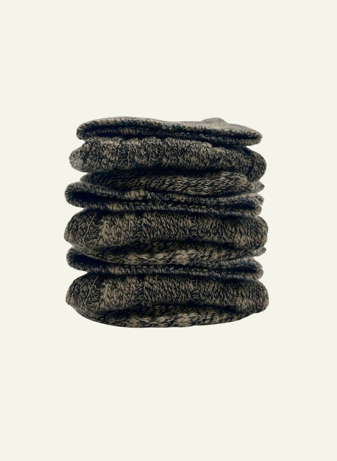 Cocooning D'Hiver Noir Gris - Made in France