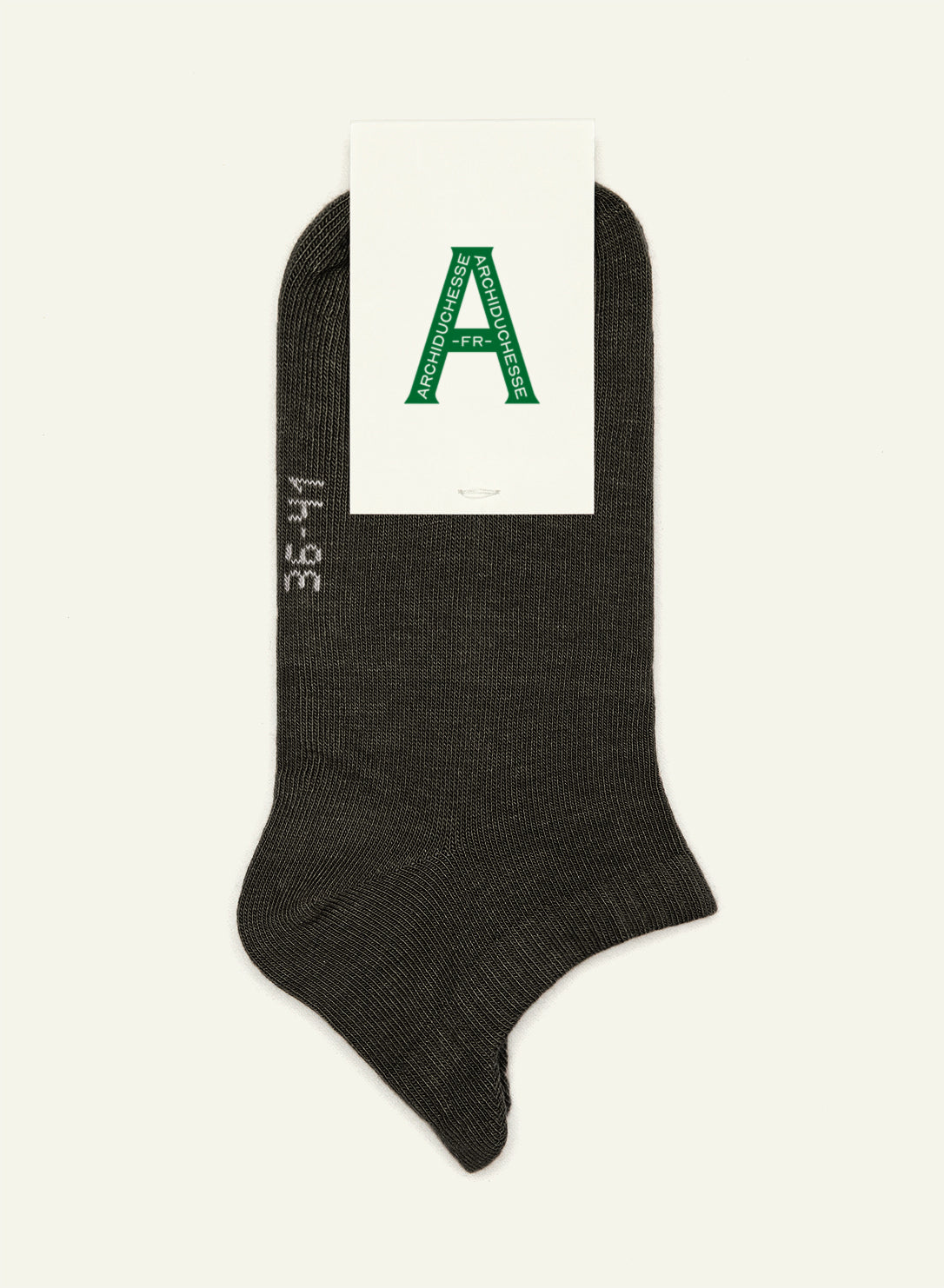 Socquette Gris anthracite - Made in France - 6