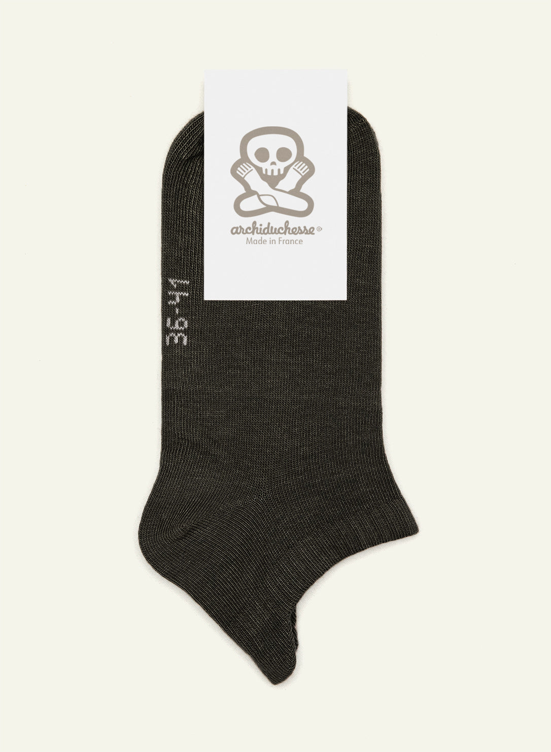 Socquette Charcoal grey - Made in France - 5