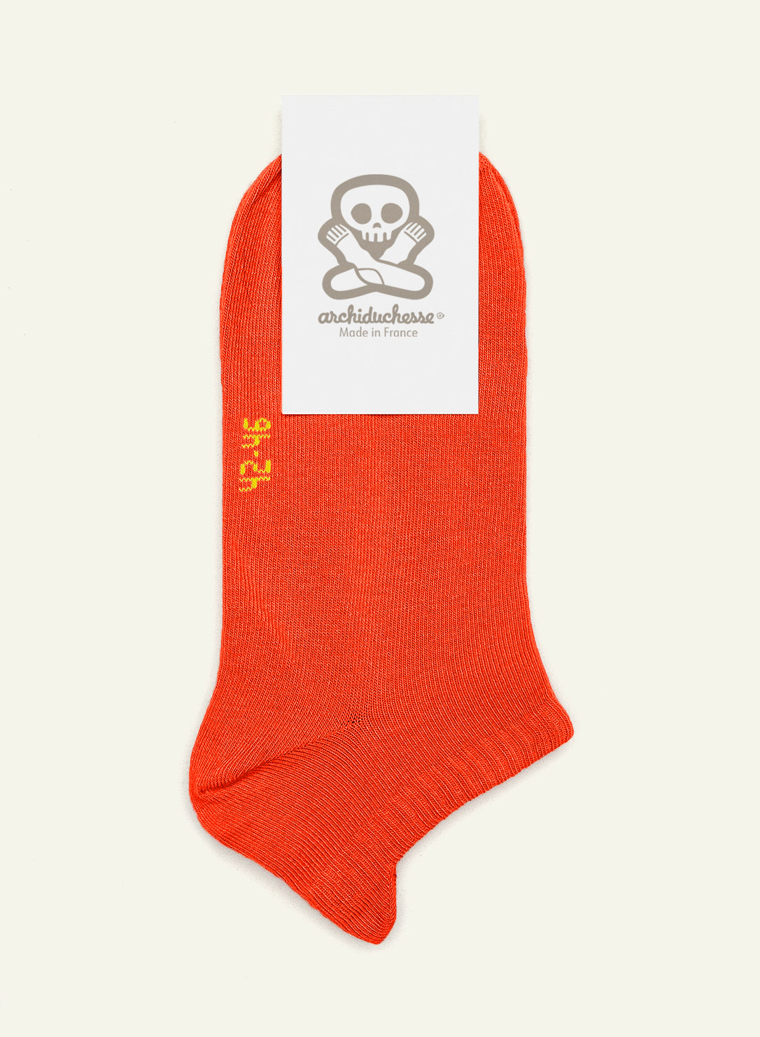 Socquette Kurbisorange - Made in France - 4