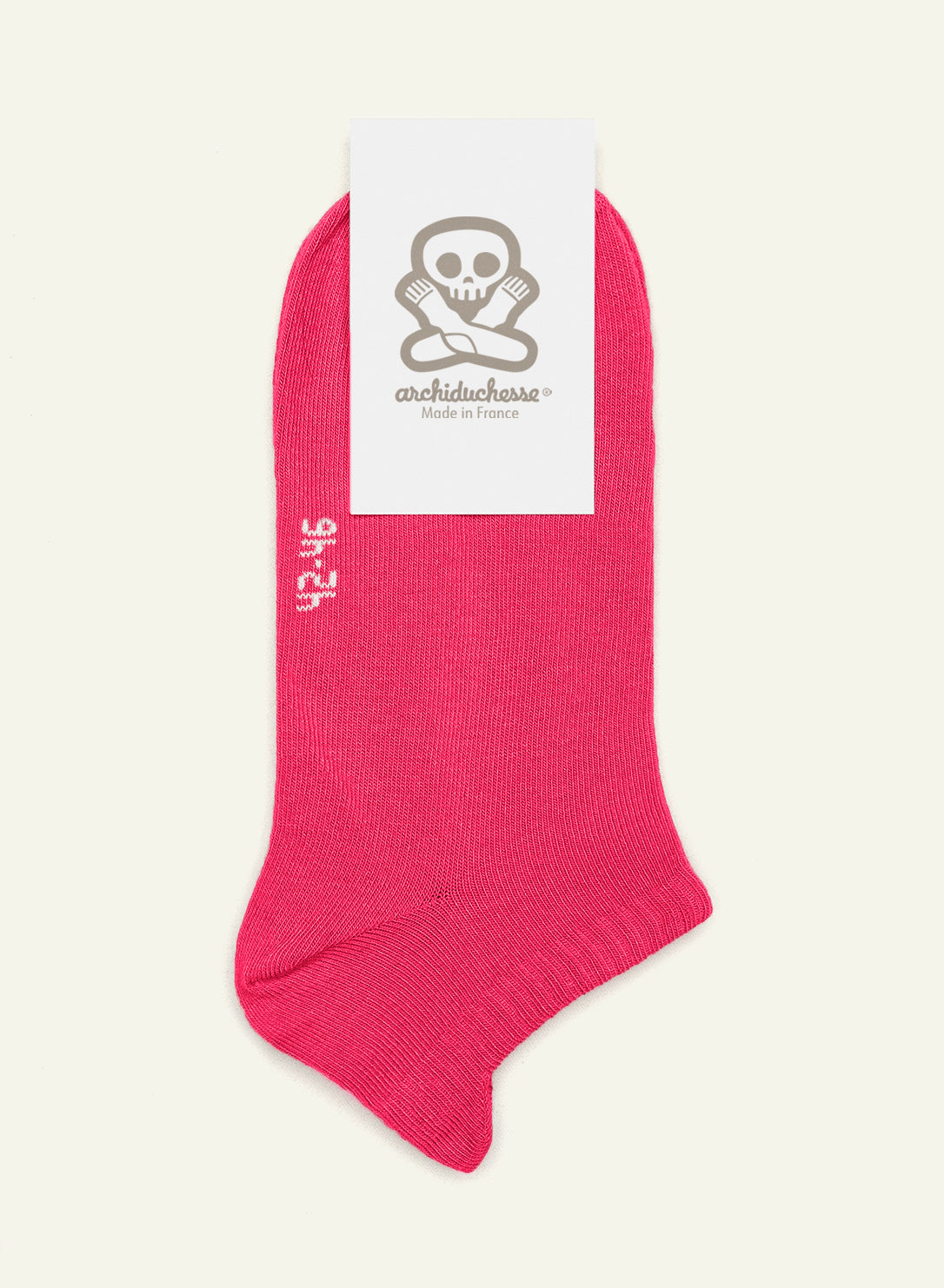 Socquette Himbeerrosa - Made in France - 4