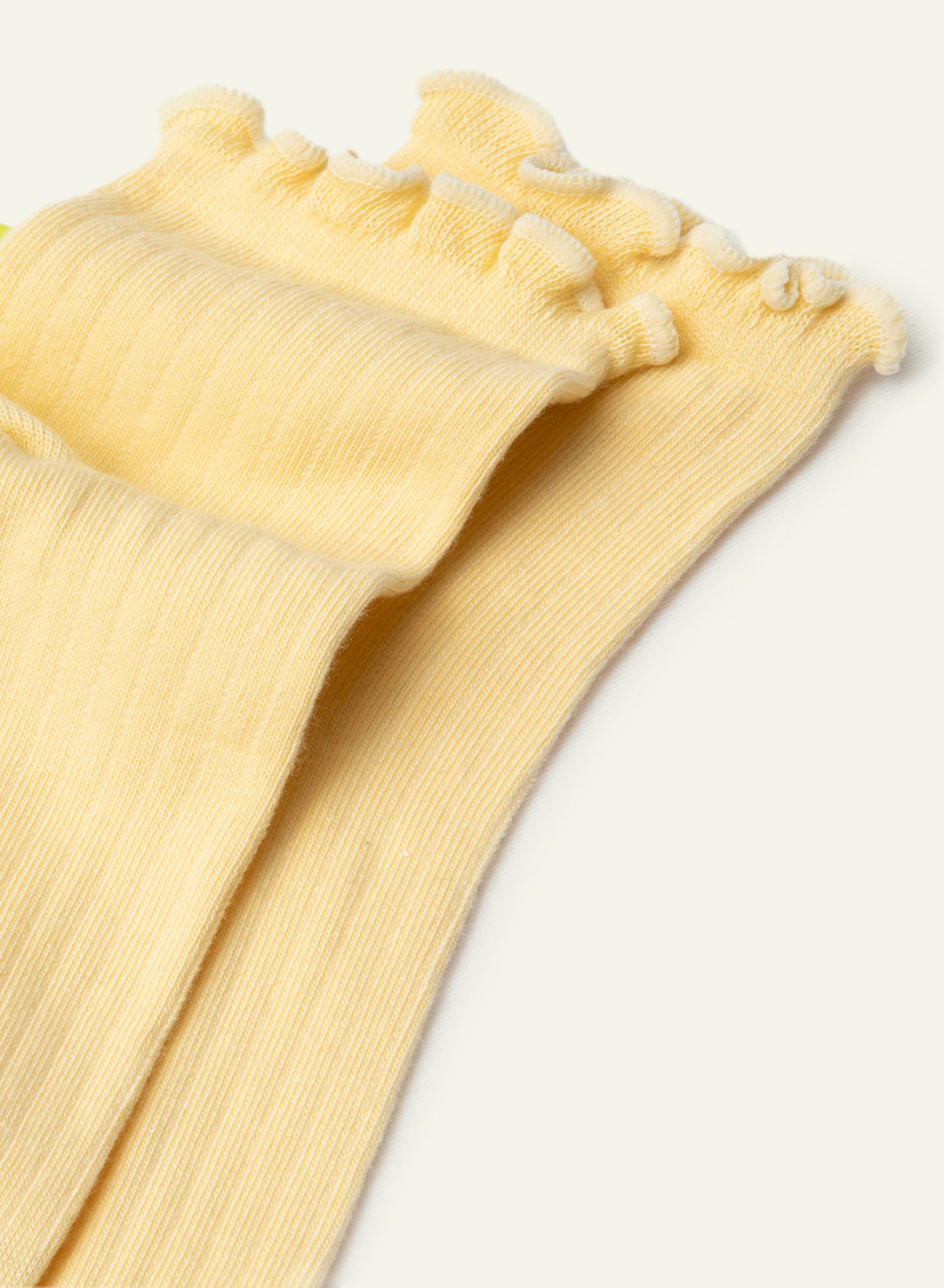 Collerettes Buttercup Yellow Frilly Socks - Made in France - 2