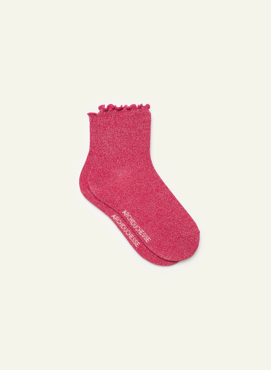 Collerettes Sparkling Fuchsia Frilly Socks - Made in France