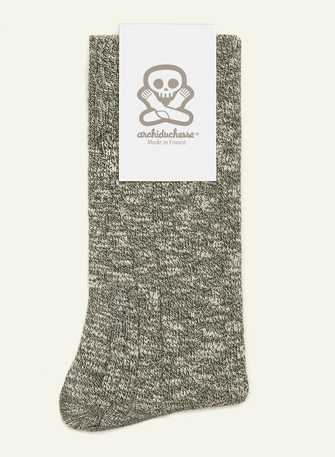 Cocooning D'hiver Kaki Sombre - Made in France - 3