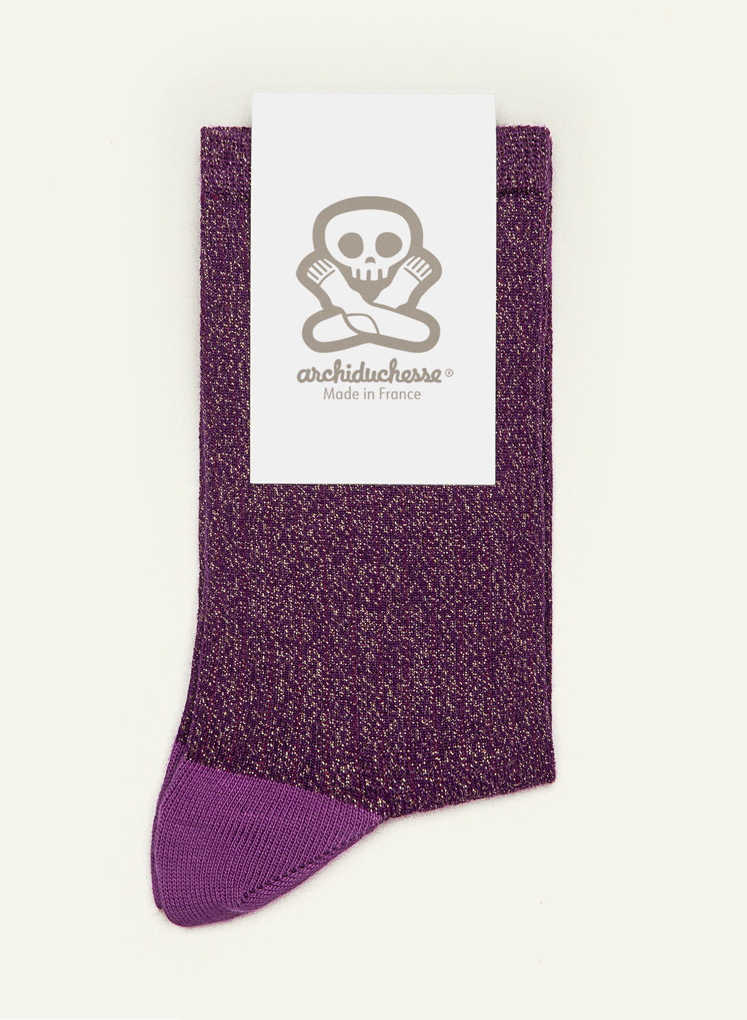 Lurex Pailletée Ultra violet - Made in France - 3