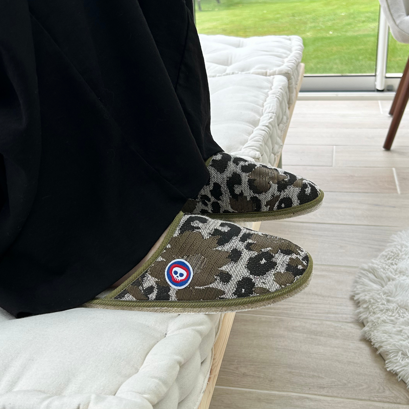 Chaussons Tête de Mules Léopard - Made in France - 3