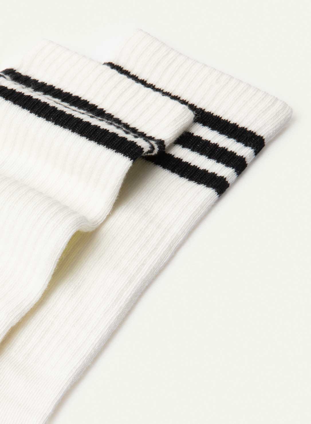 Chaussettes Bouclette rayée noire classique - vue 5 - Archiduchesse