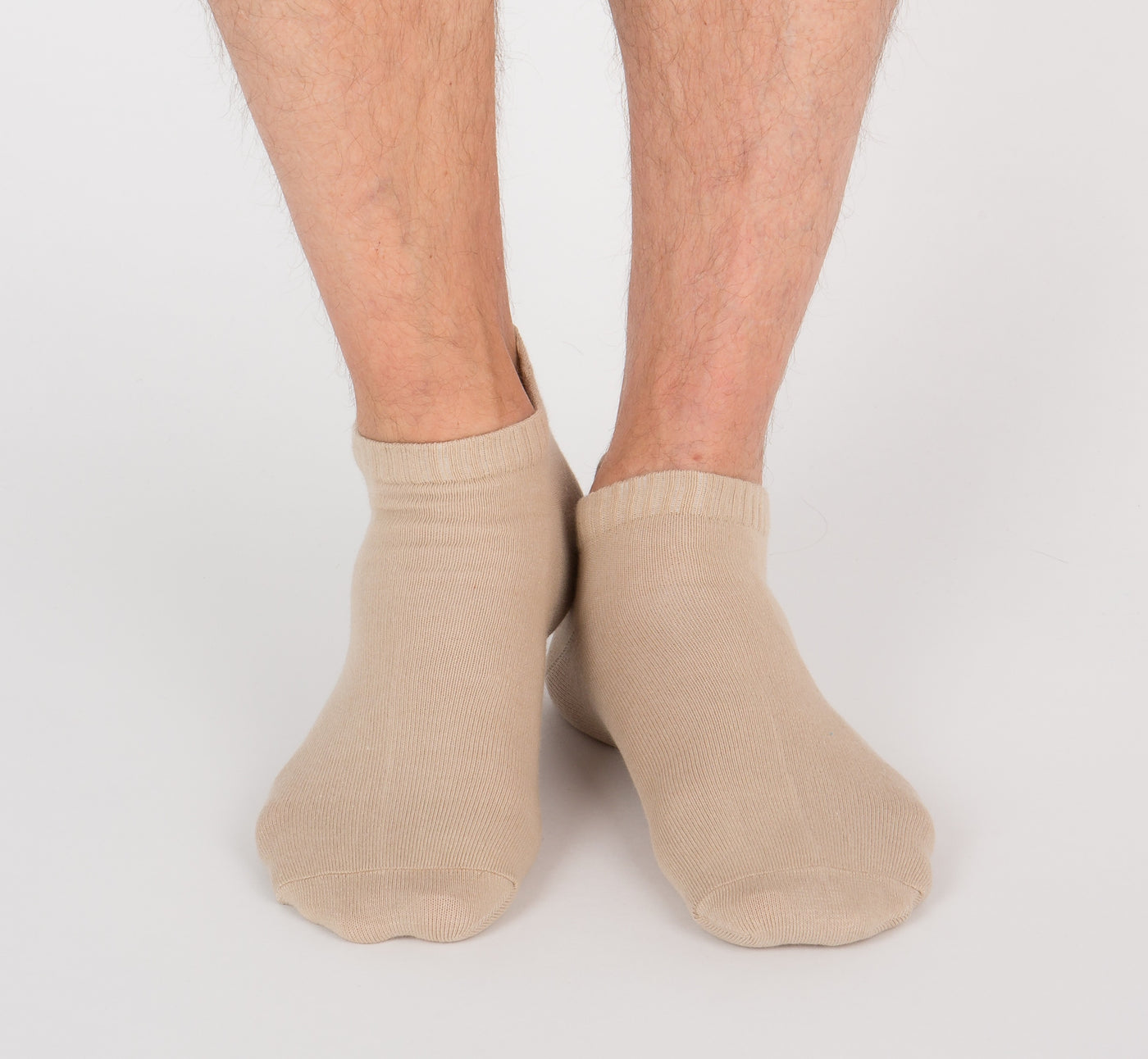 Socquette Beige café au lait - Made in France - 4