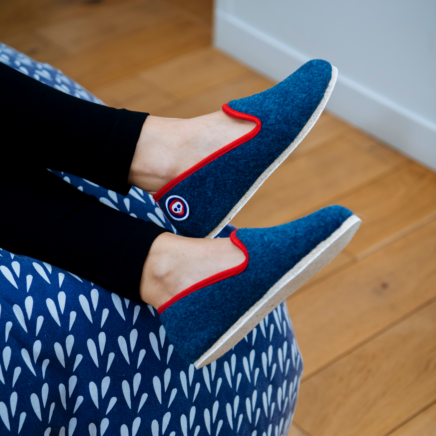 Chaussons Pantou'fière Bleue - Made in France - 3