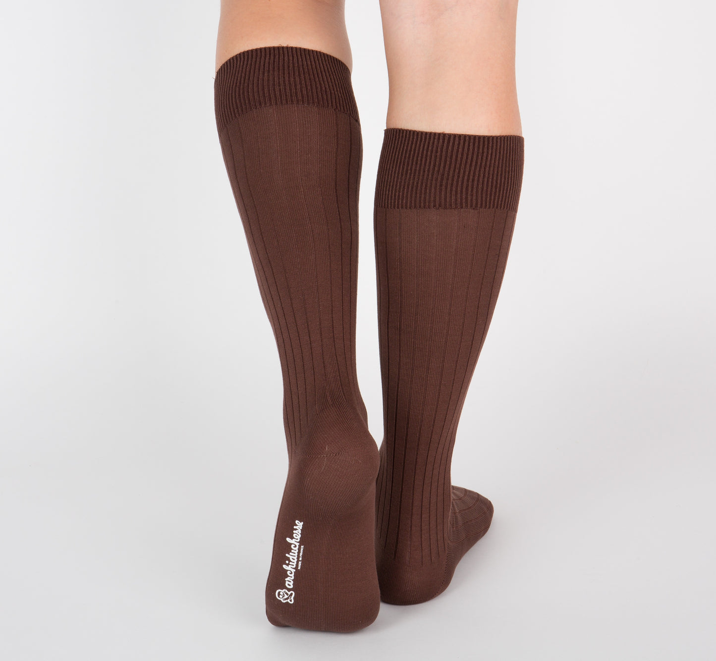 Chaussettes de luxe Jean Marron - vue 6 - Archiduchesse