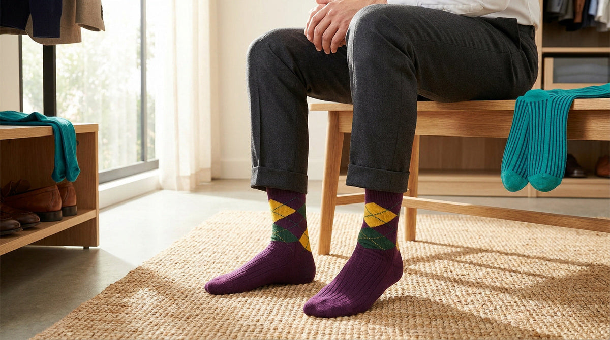 Comment assortir des chaussettes colorées à sa tenue ?