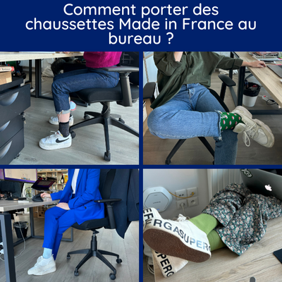Des chaussettes au bureau