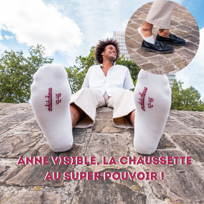 Anne Visible, la chaussette qu'on ne voit pas !