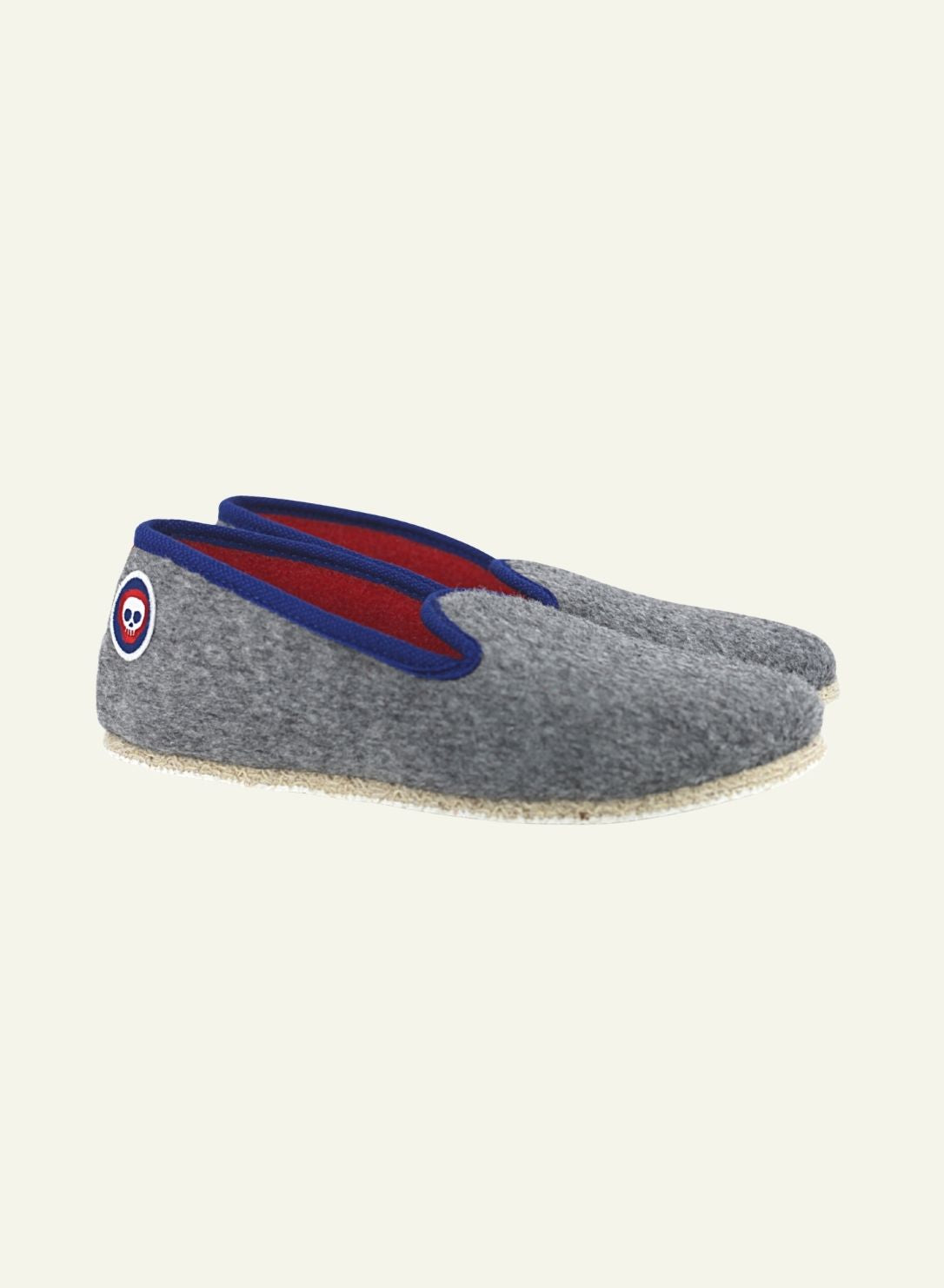 Chaussons Pantou'fière Gris - Made in France