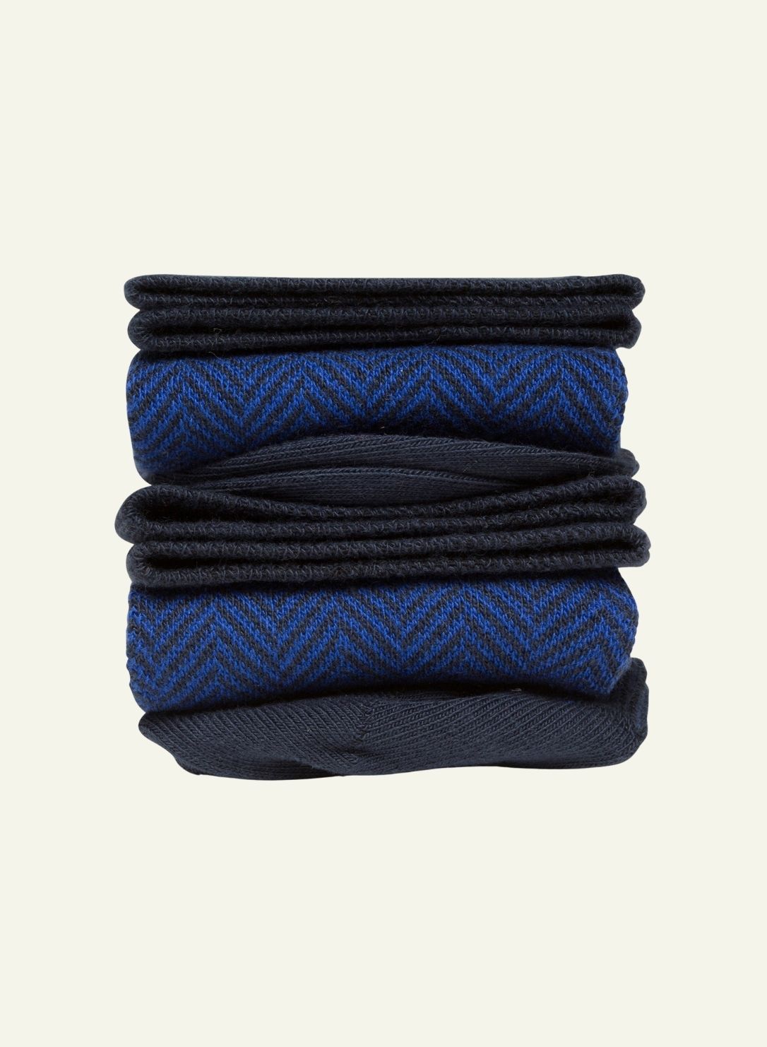 Fantaisie - Hautes Chevronnée Bleue - Made in France