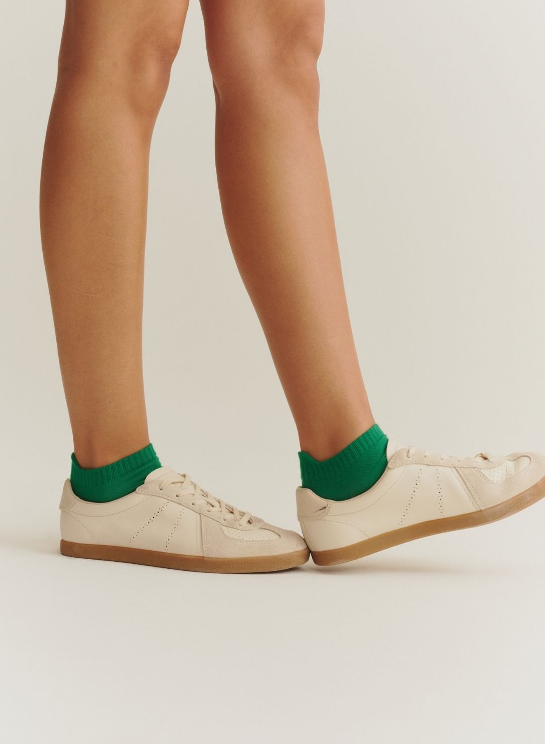 Chaussettes socquettes verte