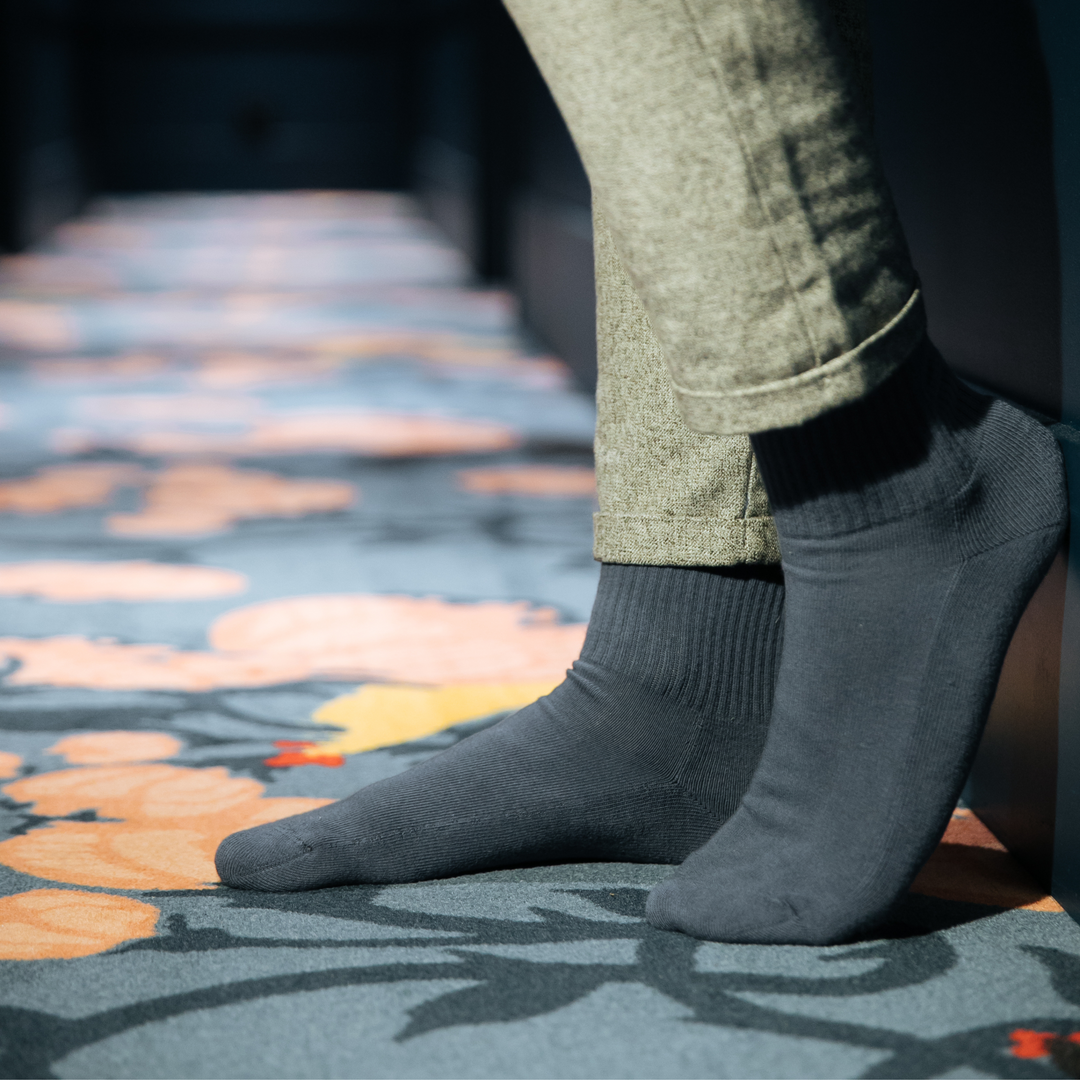 Chaussettes Bouclette Gris anthracite Archiduchesse