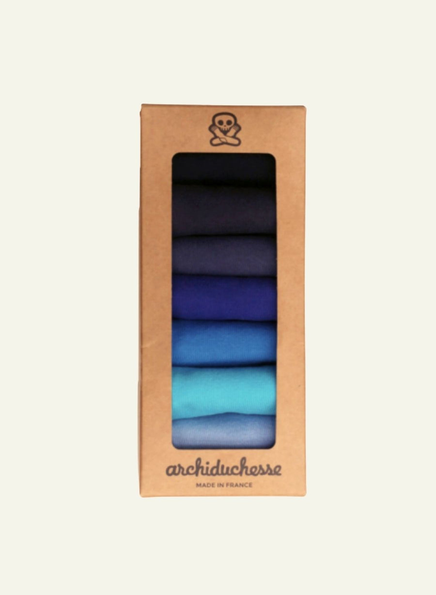 Semainier de chaussettes Le Grand Bleu - vue 1 - Archiduchesse