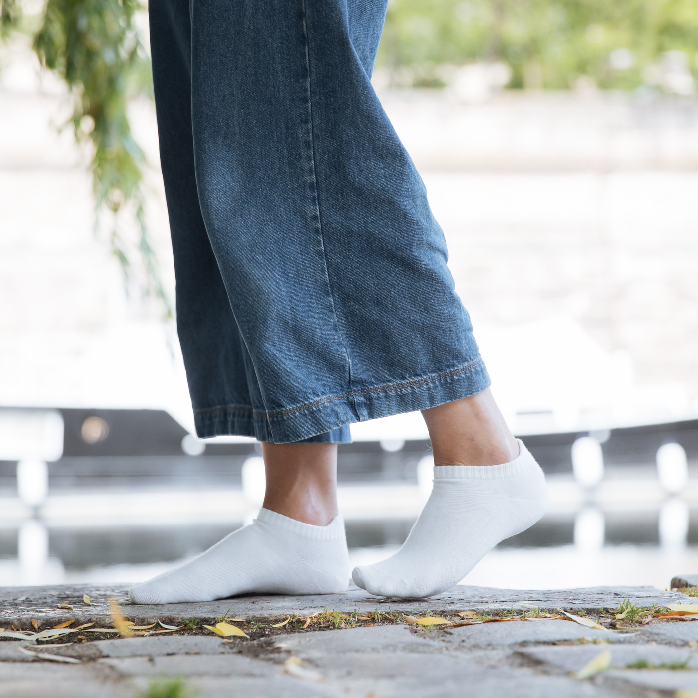 Socquette Mutton white - Made in France - 4