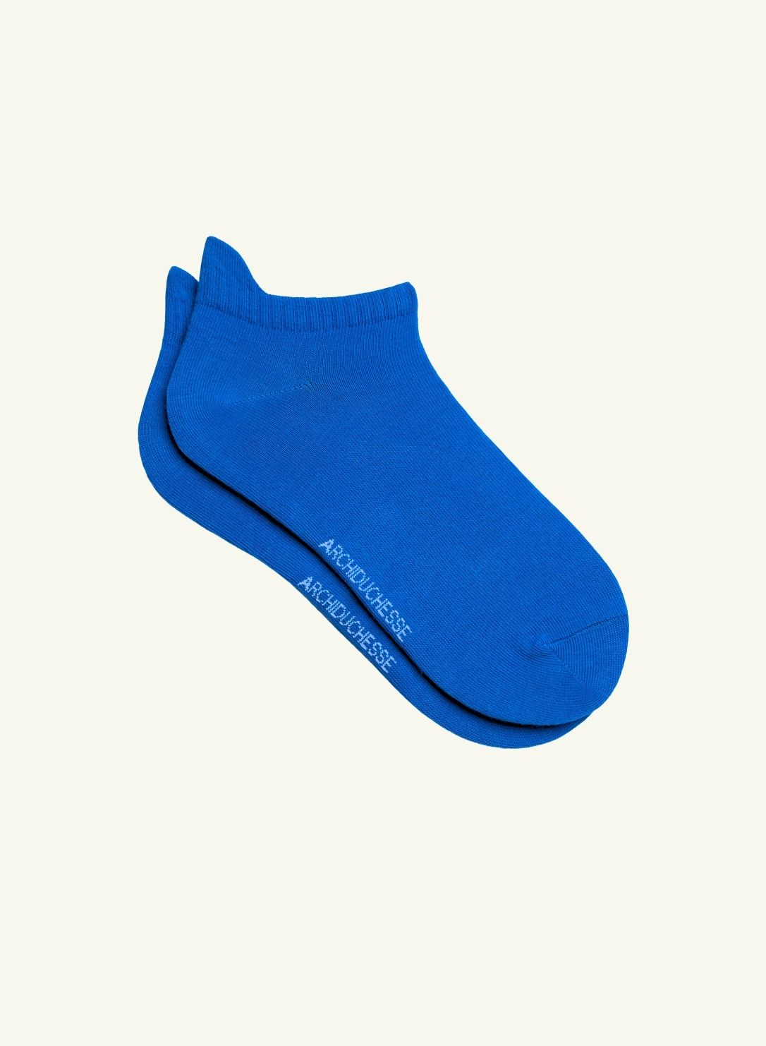 Socquette Monochrome blue - Made in France - 2