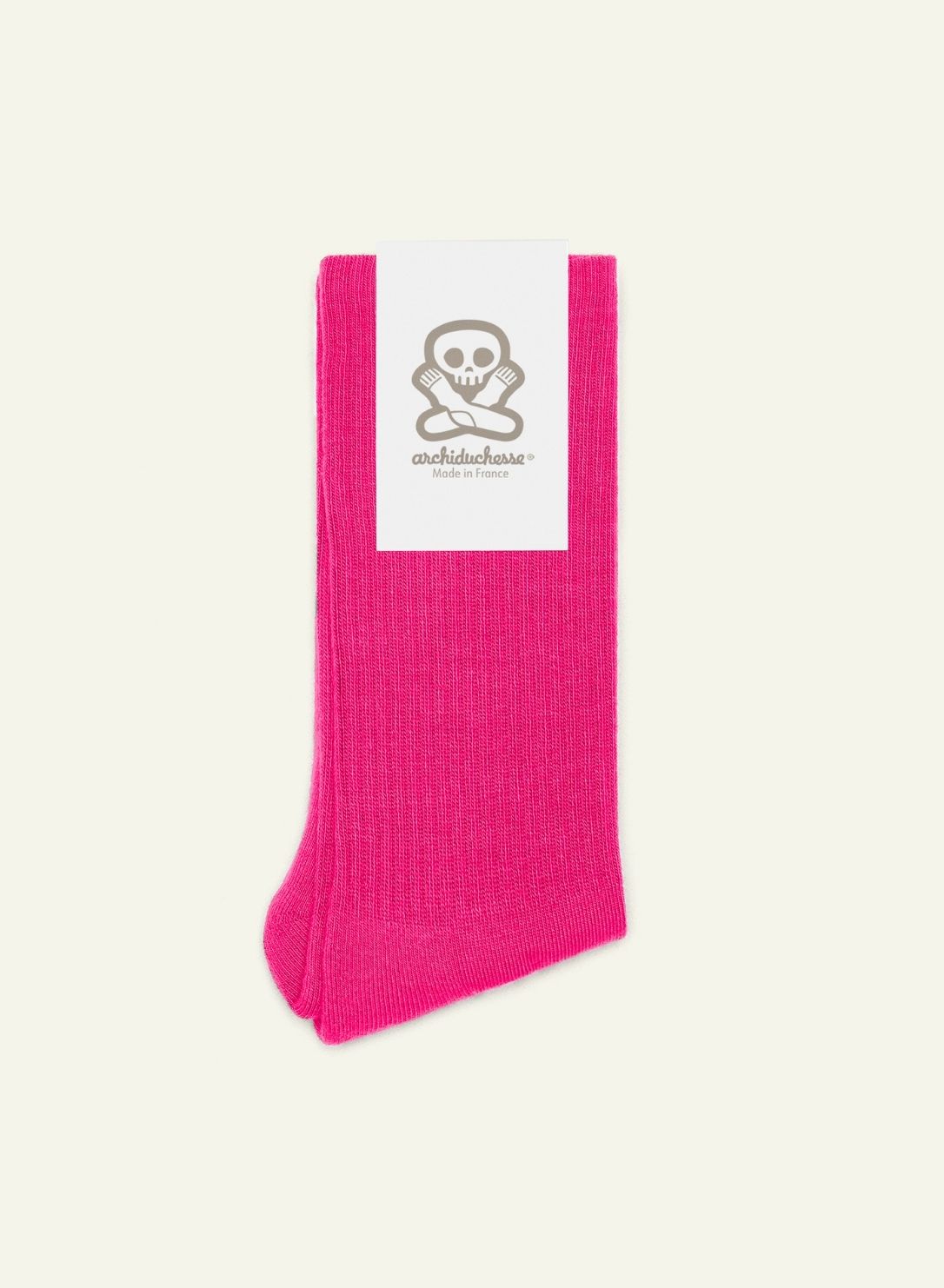 Chaussettes bouclette Rose framboise - vue 3 - Archiduchesse