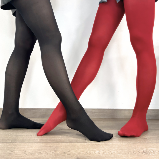 Duo Collants - Noir et Rouge