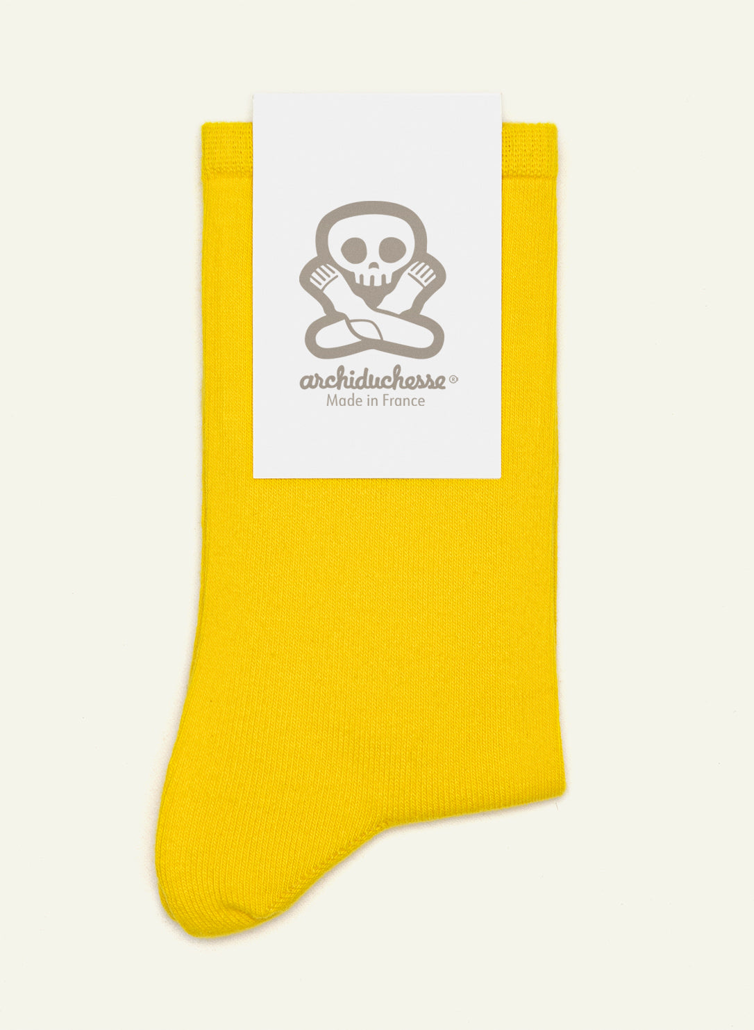 Chaussettes courtes Jaune Lemon - vue 5 - Archiduchesse