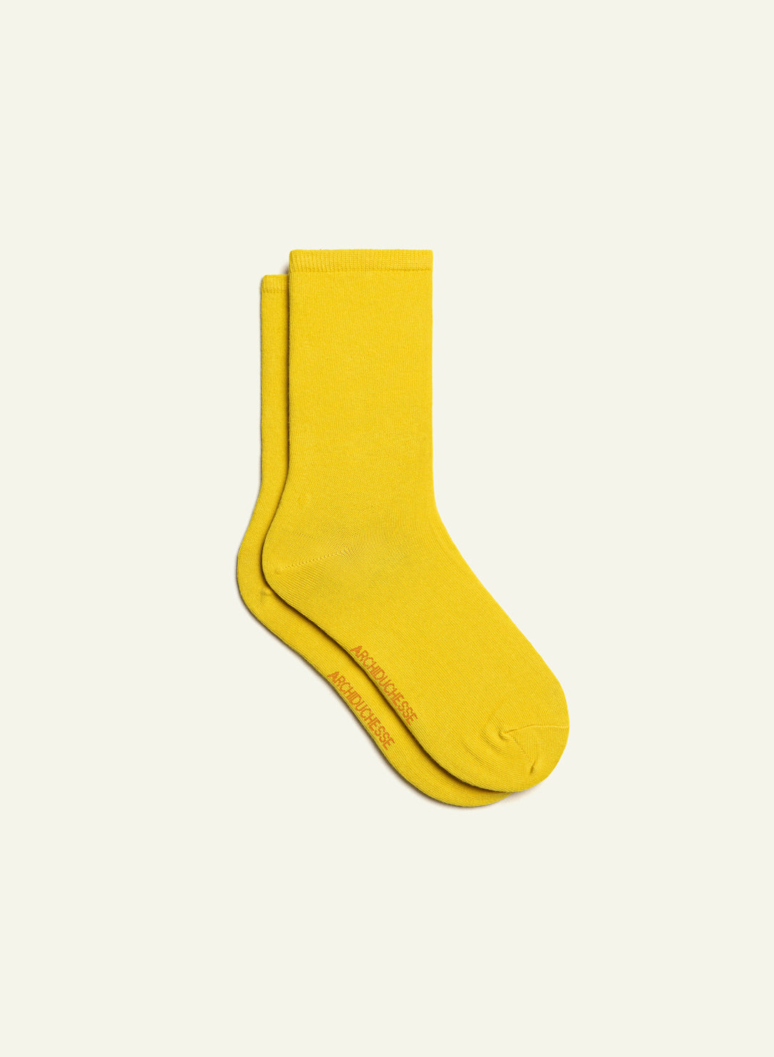 Chaussettes courtes Jaune Lemon - vue 2 - Archiduchesse