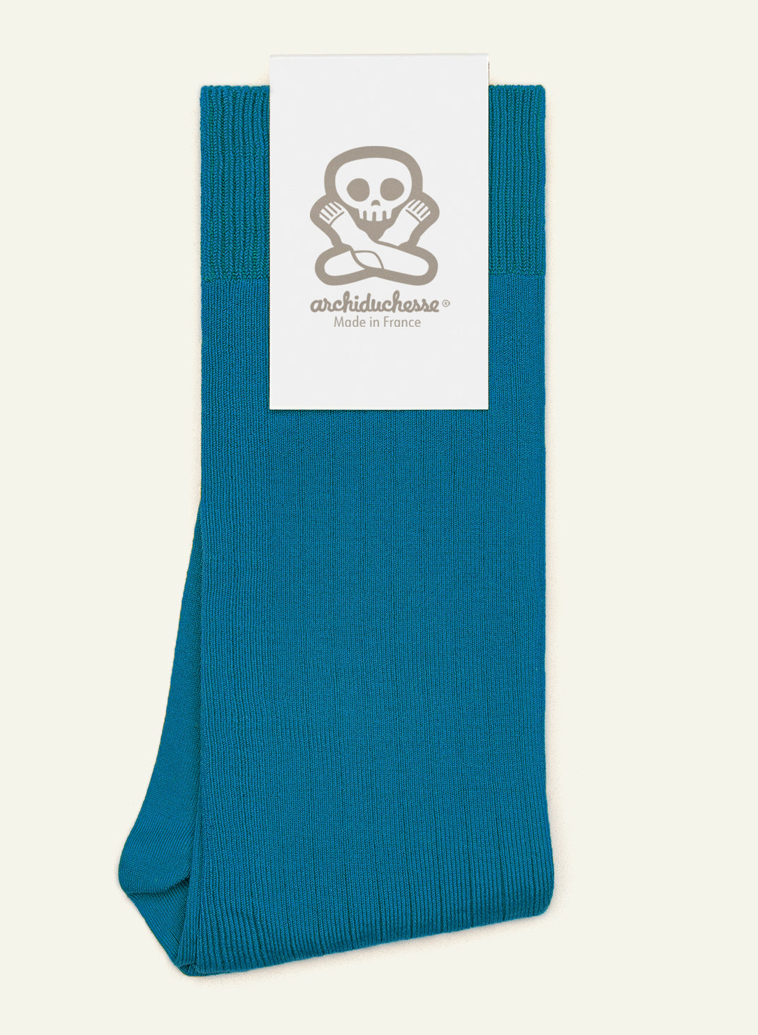 Chaussettes de luxe Bleu pétrole - vue 4 - Archiduchesse