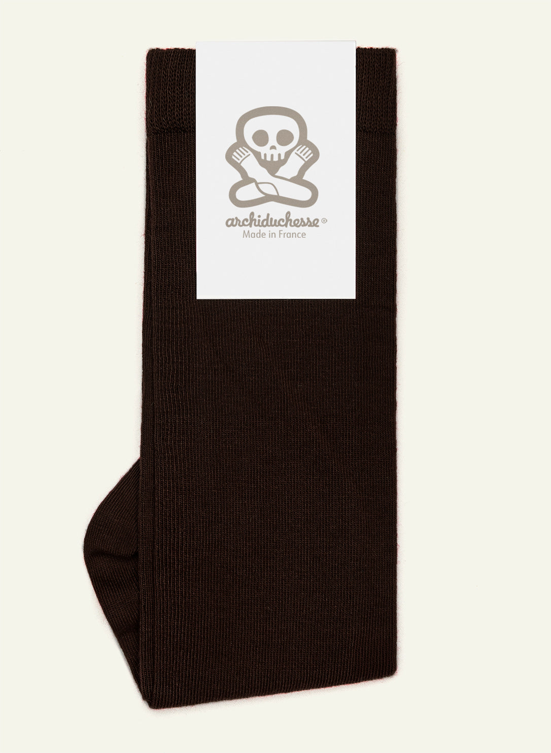Chaussettes de ville Marron Chocolat Noir - vue 5 - Archiduchesse
