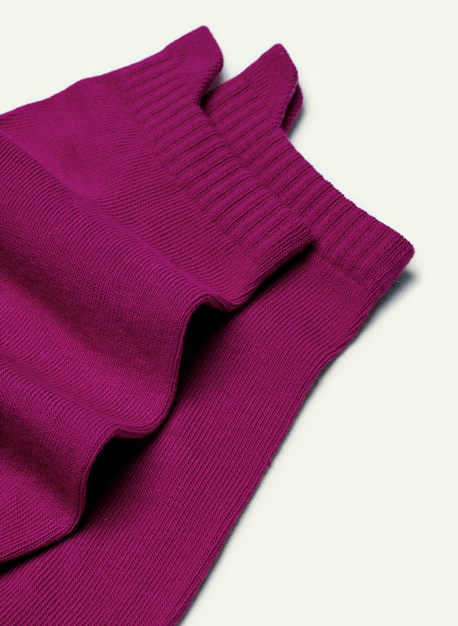 Socquettes Aubergine - vue 3 - Archiduchesse