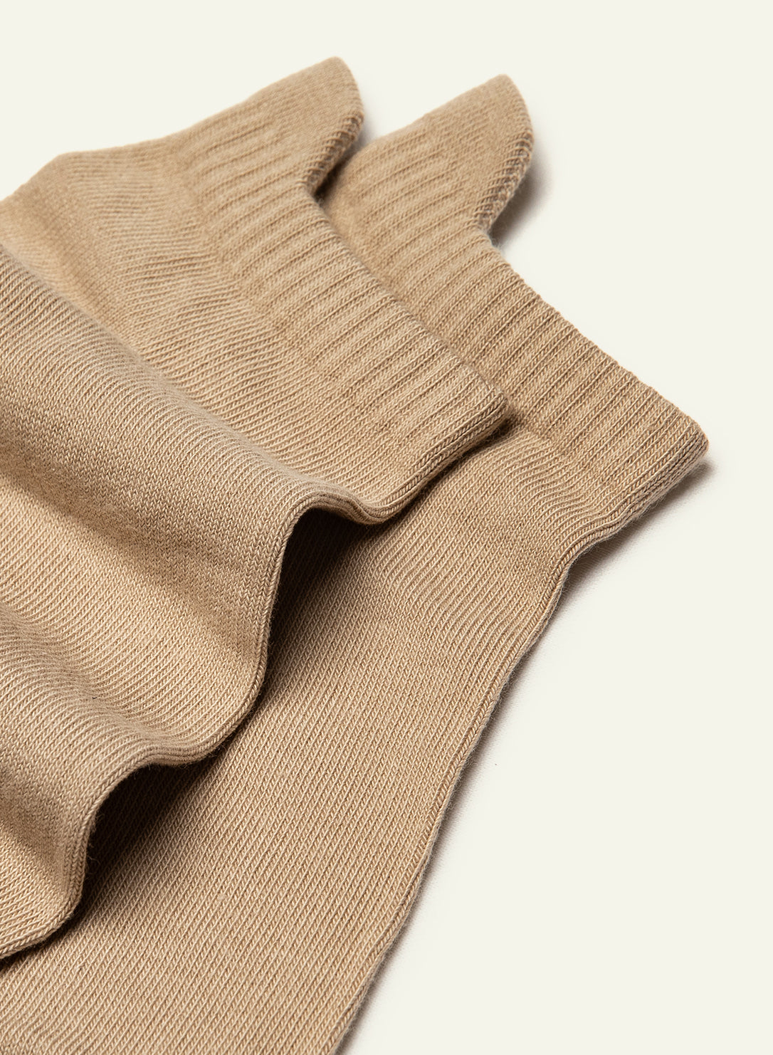 Socquette Beige café con leche - Made in France - 3