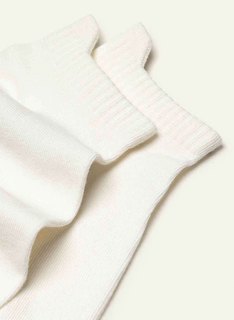 Socquettes Blanc mouton - vue 3 - Archiduchesse