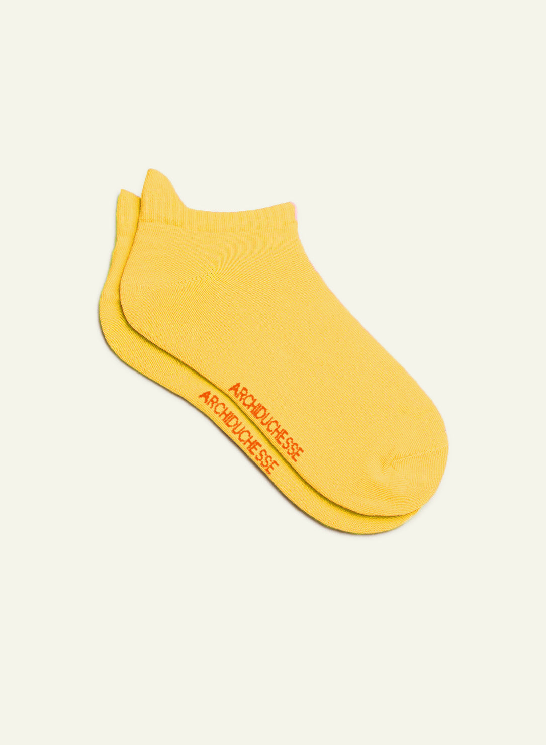 Socquettes Jaune canari - vue 2 - Archiduchesse