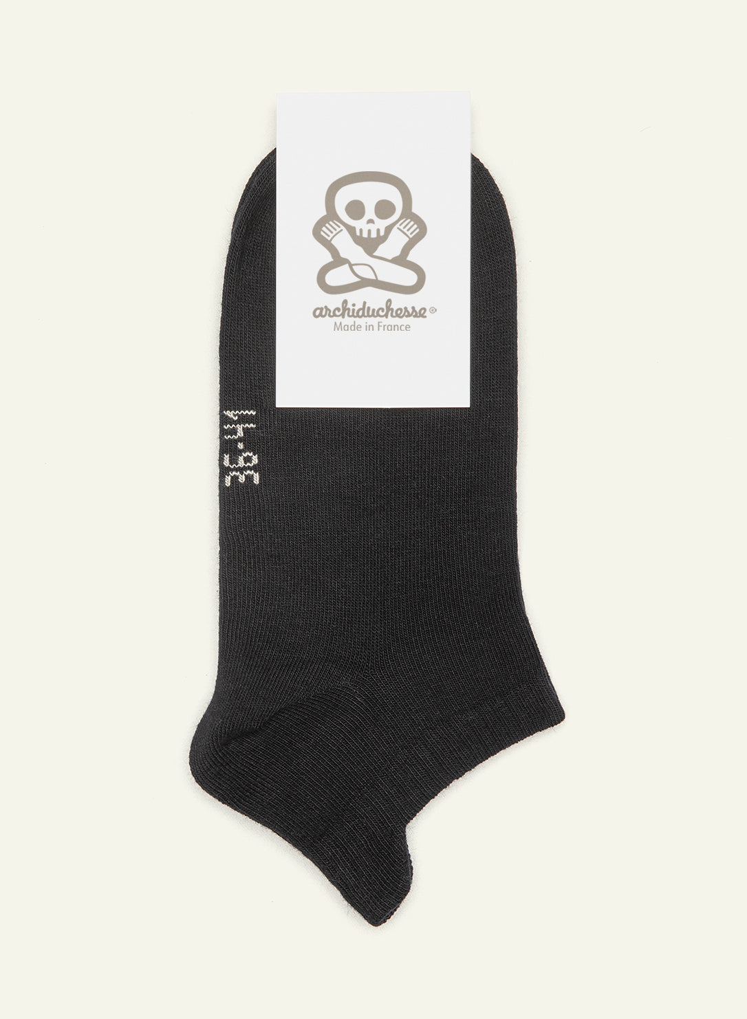 Socquette Noir réglisse - Made in France - 5