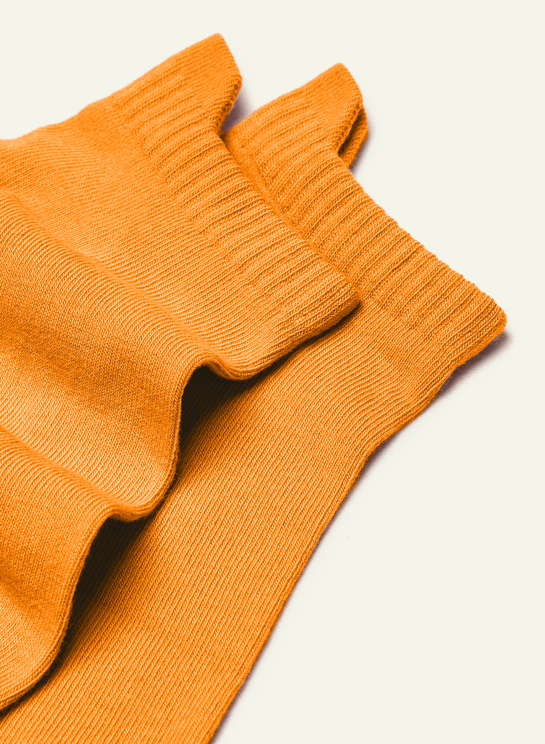 Socquette Orange mandarine - Made in France - 3