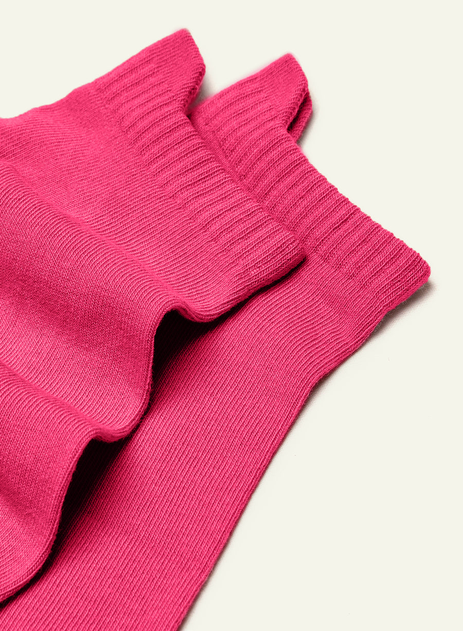 Socquettes Rose Framboise - vue 3 - Archiduchesse