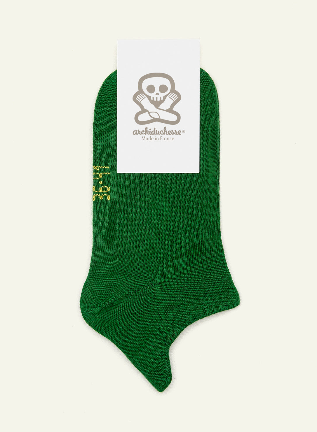 Socquette English green - Made in France - 5