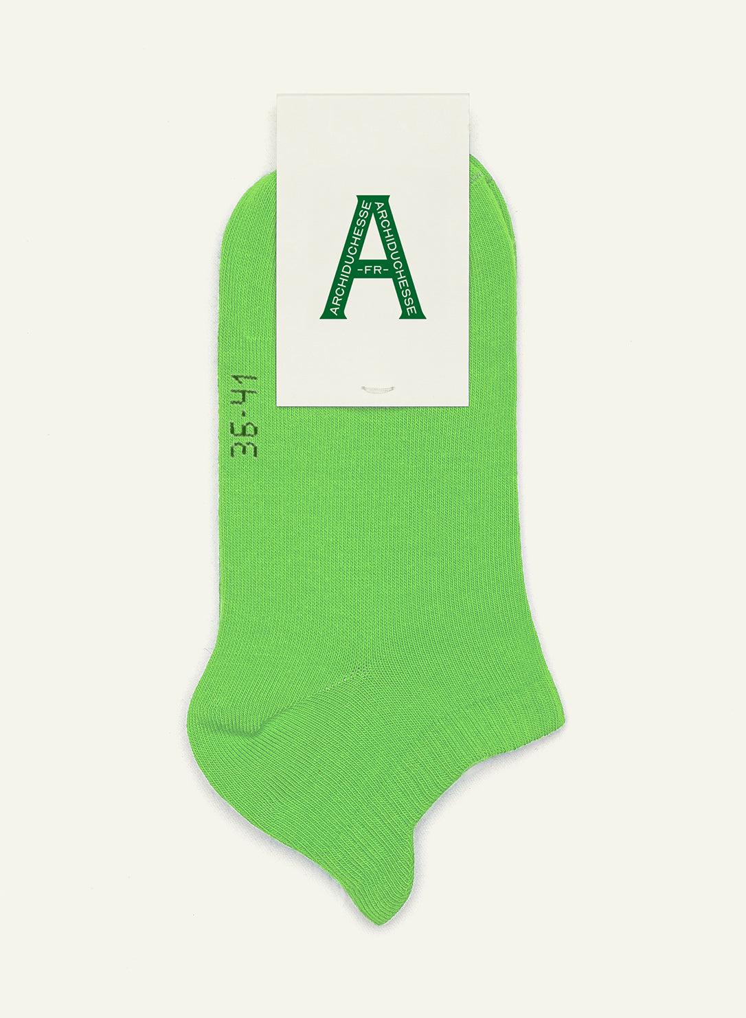 Socquette Apfelgrün - Made in France - 6