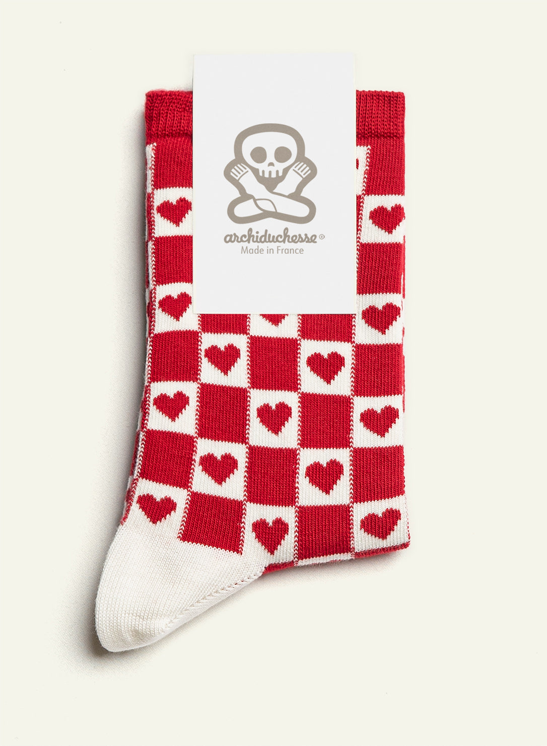 Chaussettes fantaisie courtes Amour Croisé - vue 3 - Archiduchesse