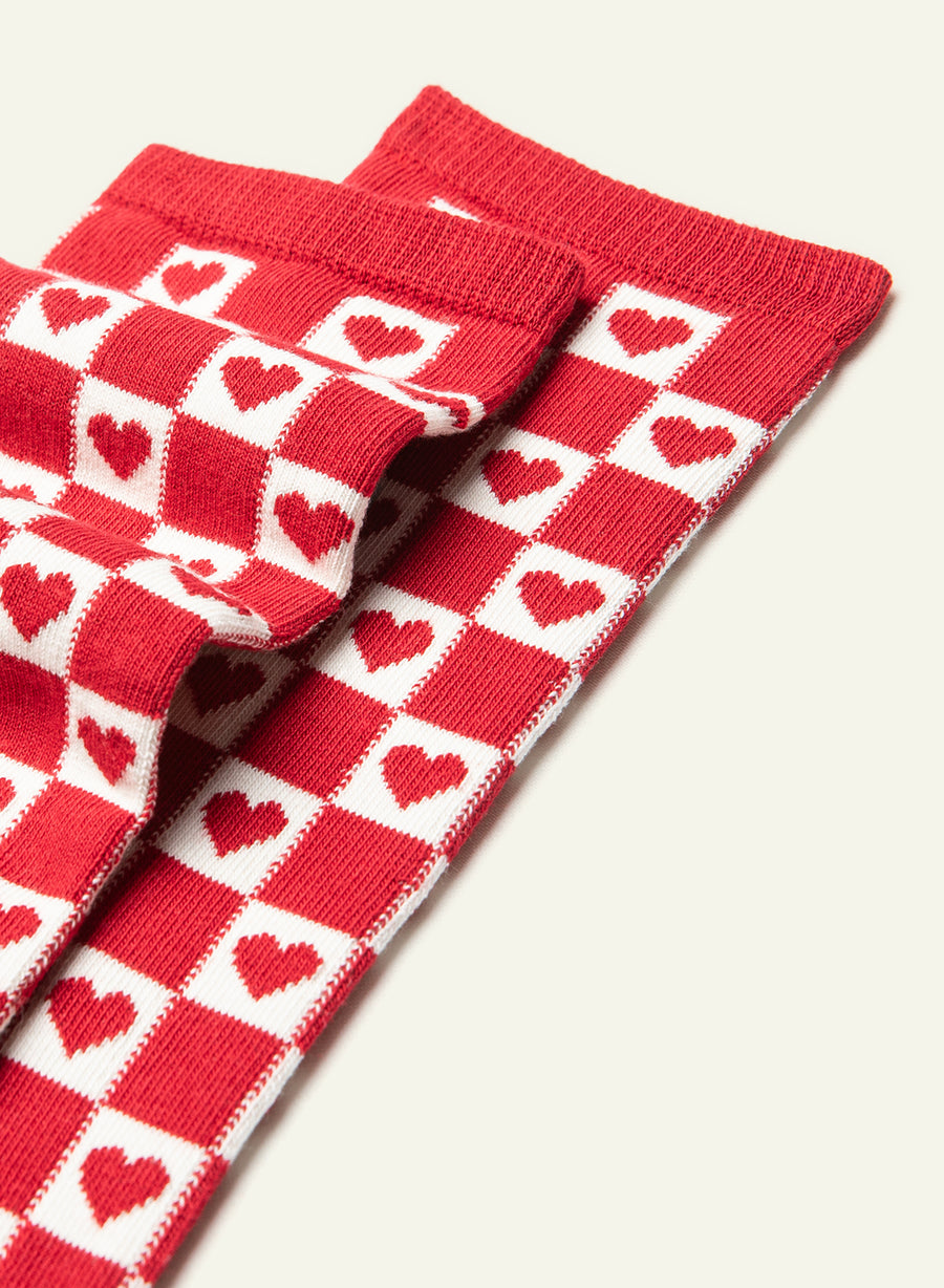 Chaussettes fantaisie courtes Amour Croisé - vue 4 - Archiduchesse