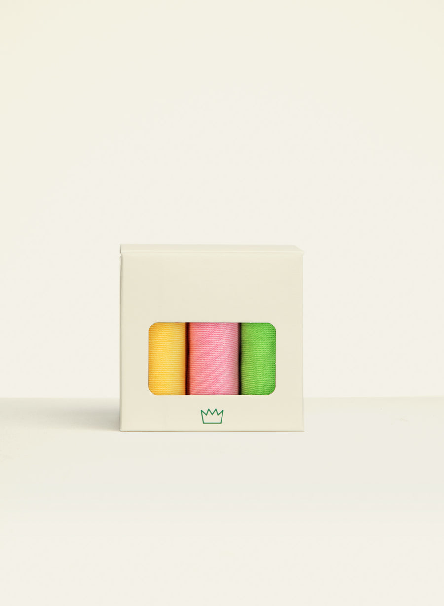 Coffret Trio - Socquette Coloré - vue 1 - Archiduchesse