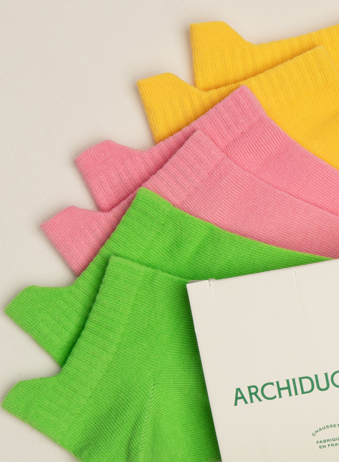 Coffret Trio - Socquette Coloré - vue 2 - Archiduchesse