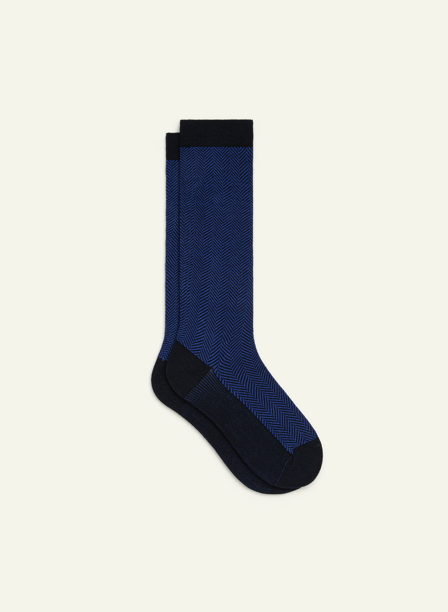 Chevronnée Bleue