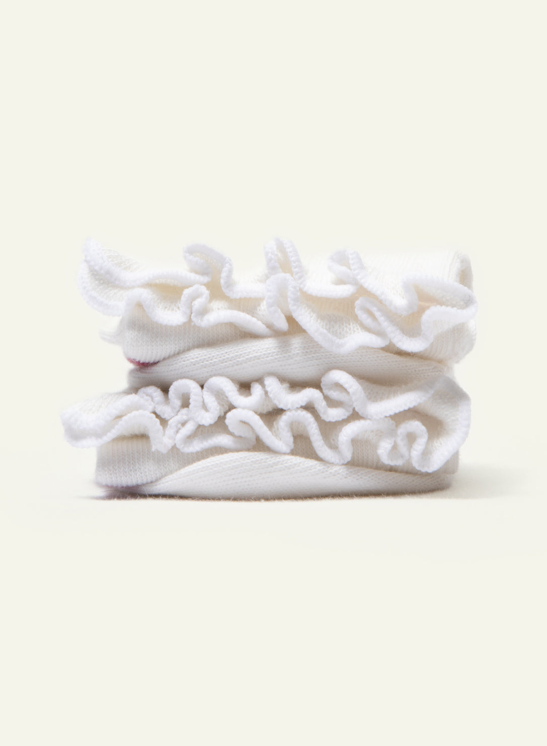 Collerettes Wool White Frilly Socks - Made in France - 4