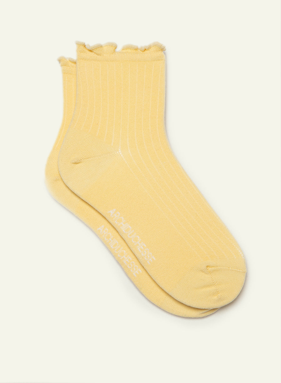 Buttercup Yellow Frilly Socks