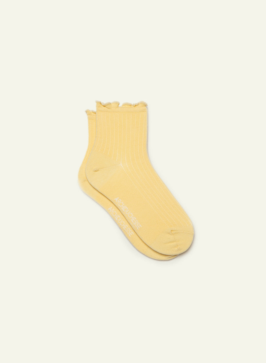 Buttercup Yellow Frilly Socks