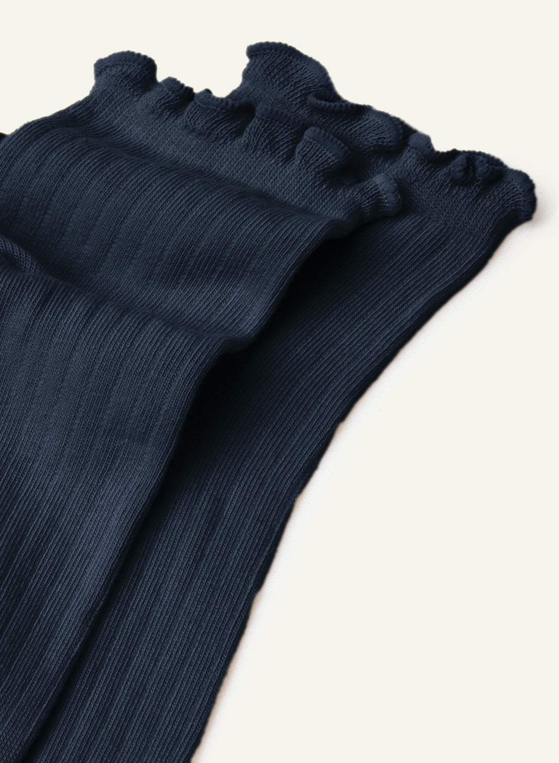 Collerettes Navy Blue Frilly Socks - Made in France - 2